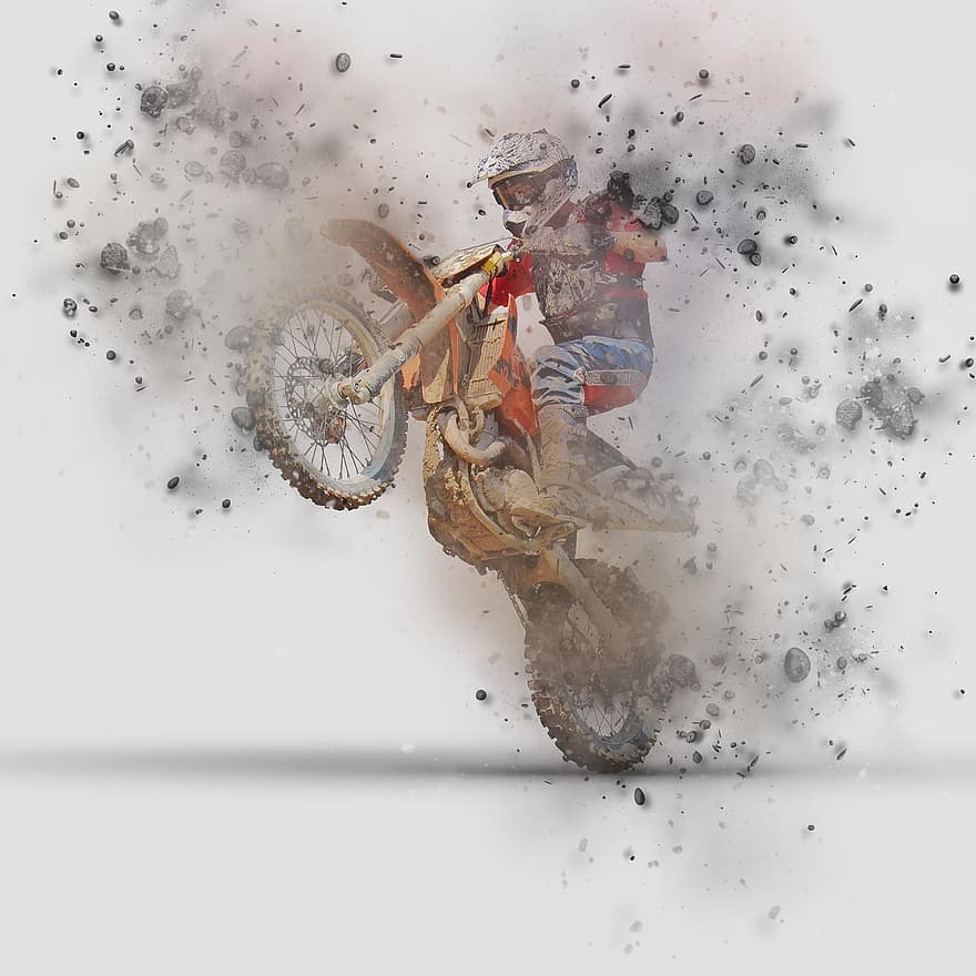 motocross, motocykl, wyścig, Sport, jeździec, zawody, pojazd