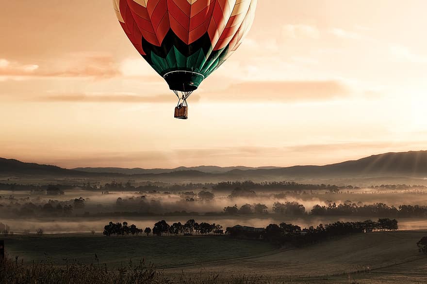 Hot Air Balloon, Adventure, Nature, Aircraft, Travel, Tourism, Exploration, Outdoors, dom, Balão, flying