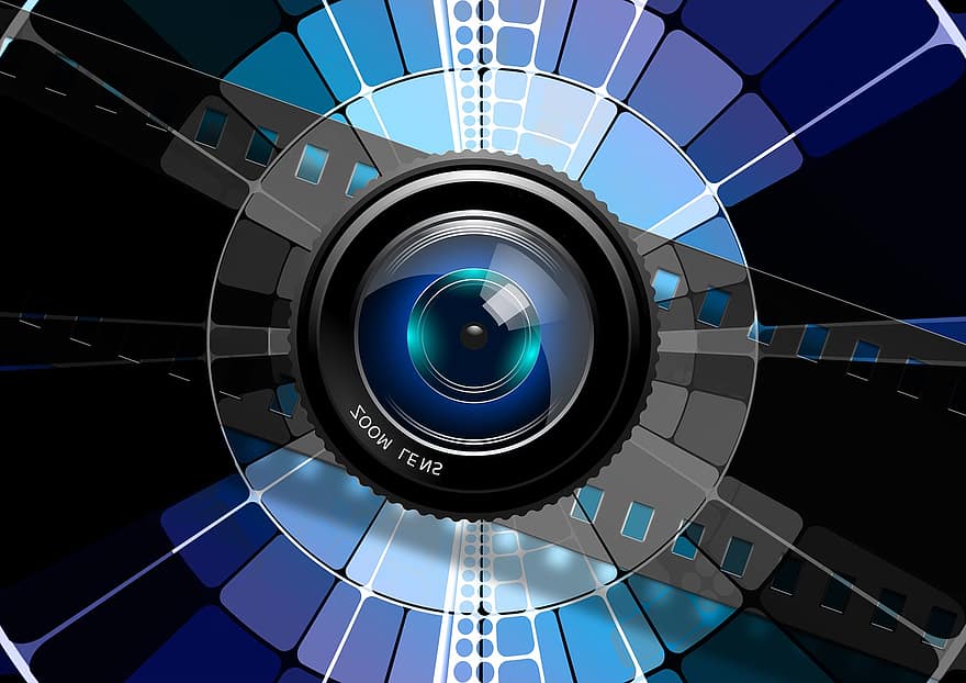 Lens, Photography, Blue, Desktop, Background, Digital, Color, Colorful, Chromaticity Diagram, Hue, Line