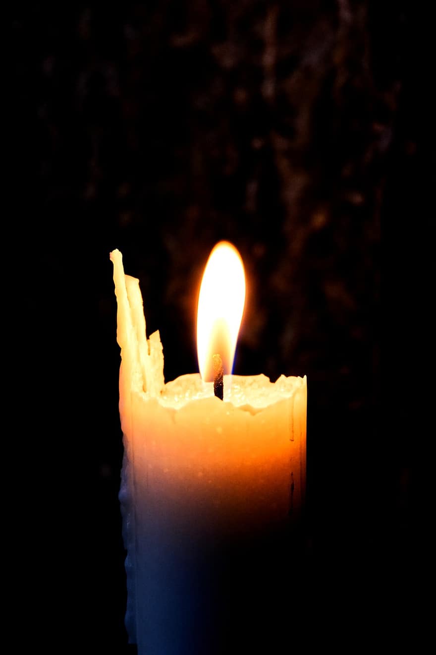 vela, luz de velas, vela votiva, chama, fogo, fenómeno natural, ardente, religião, fechar-se, brilhando, Sombrio
