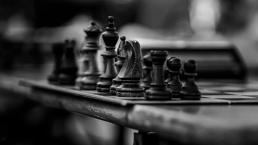 Šachmatai, žaidimas, fonas, gabalus