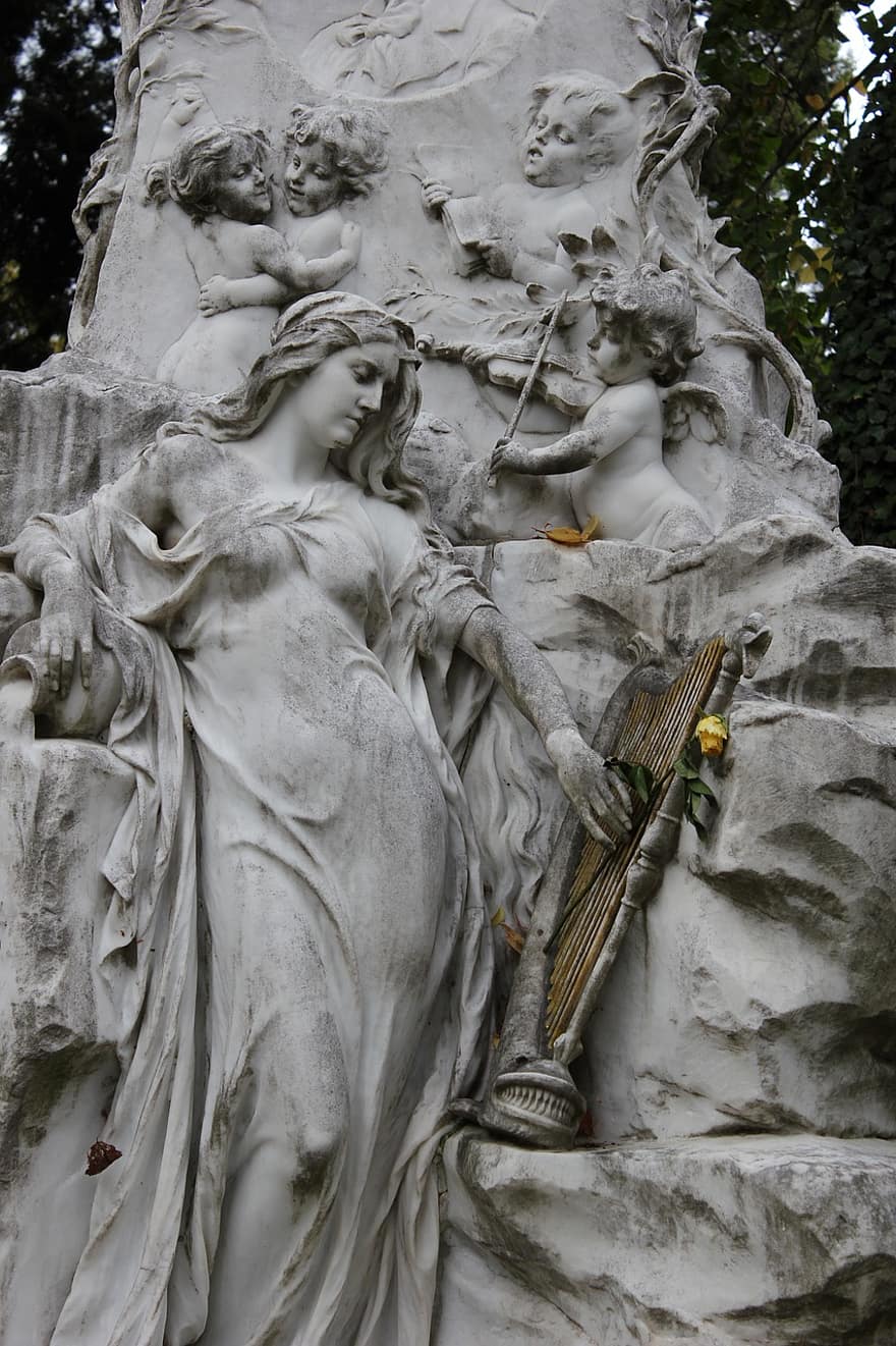 Johann Straussin hauta, hautausmaa, Wien