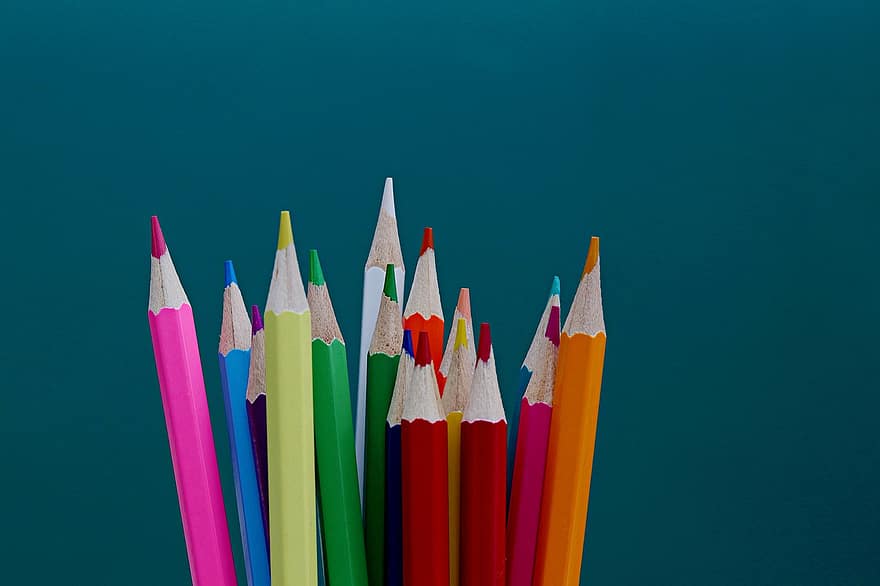 pensil warna, seni, kreativitas
