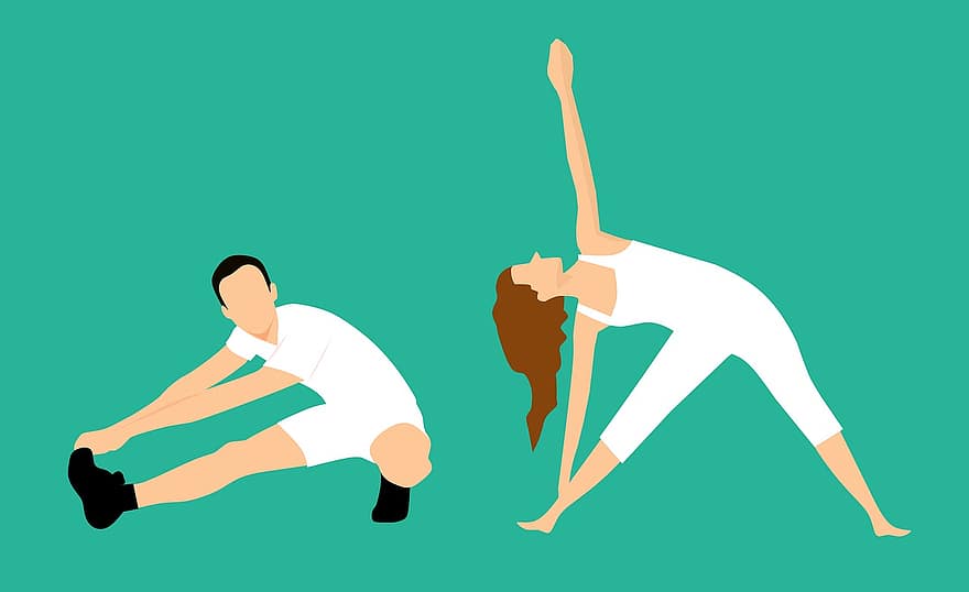 Stretching, Bending, Wife, Flexibility, Women, Activity, Adult, Athlete, Sport, Husband, Gym