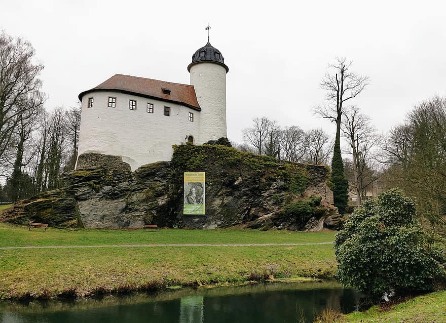 castillo, edificio, histórico, Rabenstein, Chemnitz, Oberrabenstein, punto de referencia, Sajonia