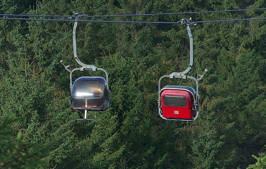 Chairlift, Cabin, Cable Car, Rope, Hanger, Wire Rope, Ski Lift, Lift, mountain, transportation, car