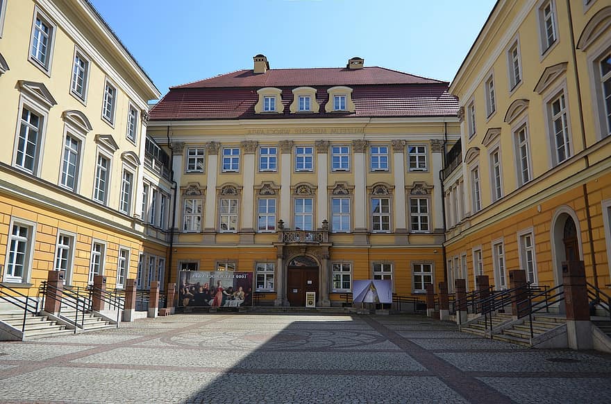 gebouw, architectuur, museum, historisch, stadsgezicht, wroclaw, stedelijk