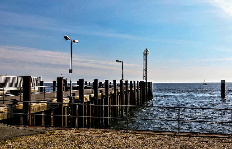 Sea, North Sea, Port, Harbour Entrance, Sylt, Island, List, Northern Germany, Bank, Pier, Water