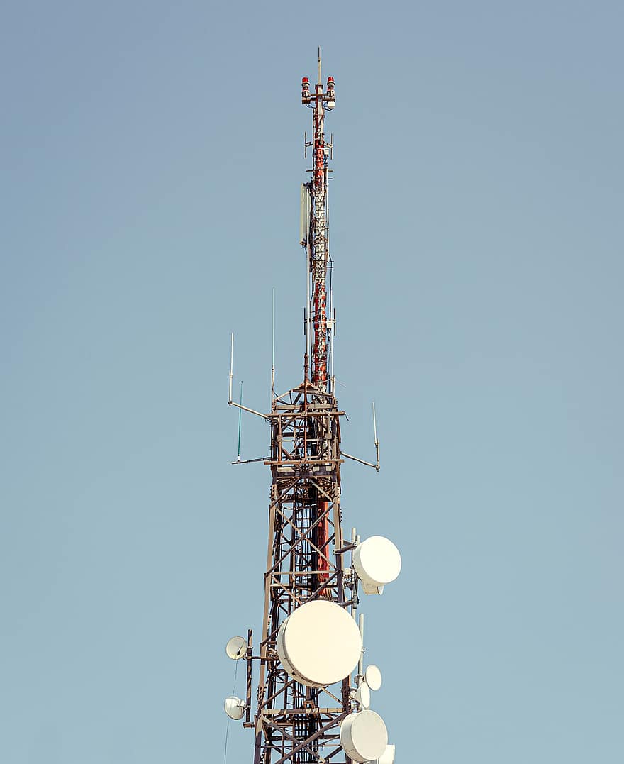 통신 타워, 라디오 마스트, 탑, 방송, 텔레비전, 라디오, 통신, 변하기 쉬운, 구조, 수신