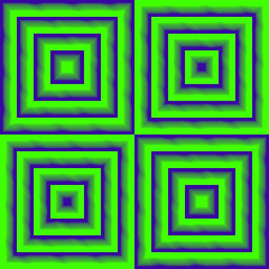 patroon, plein, meetkundig, achtergrond, doos, digitaal, symmetrie, Groen digitaal