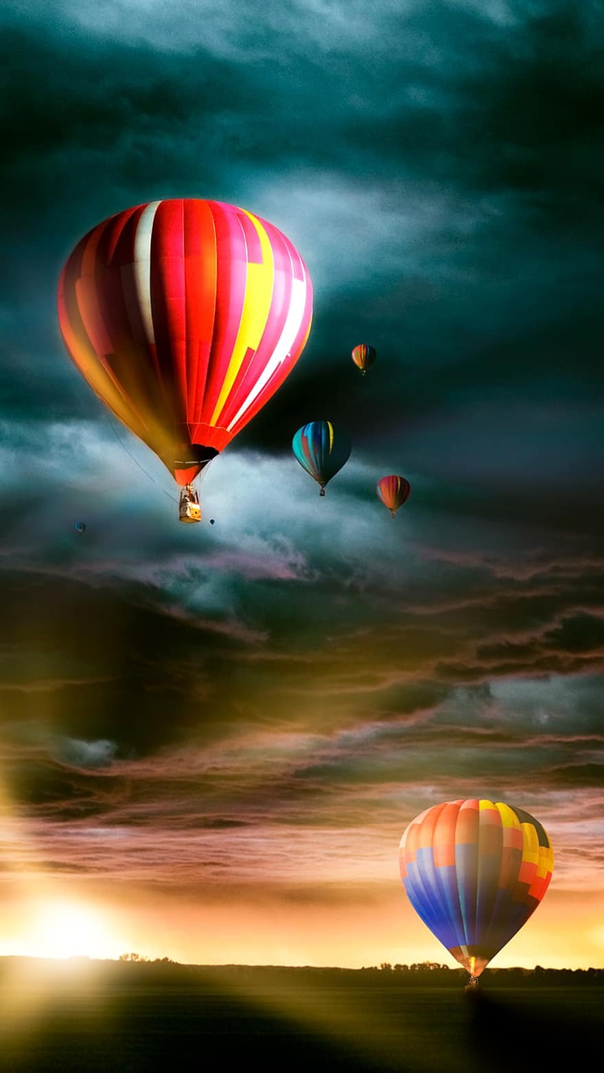 Heißluftballons, Abenteuer, dom, draußen, Heißluftballon, fliegend, mehrfarbig, Luftfahrzeug, Sport, Freizeitbeschäftigung, Transport