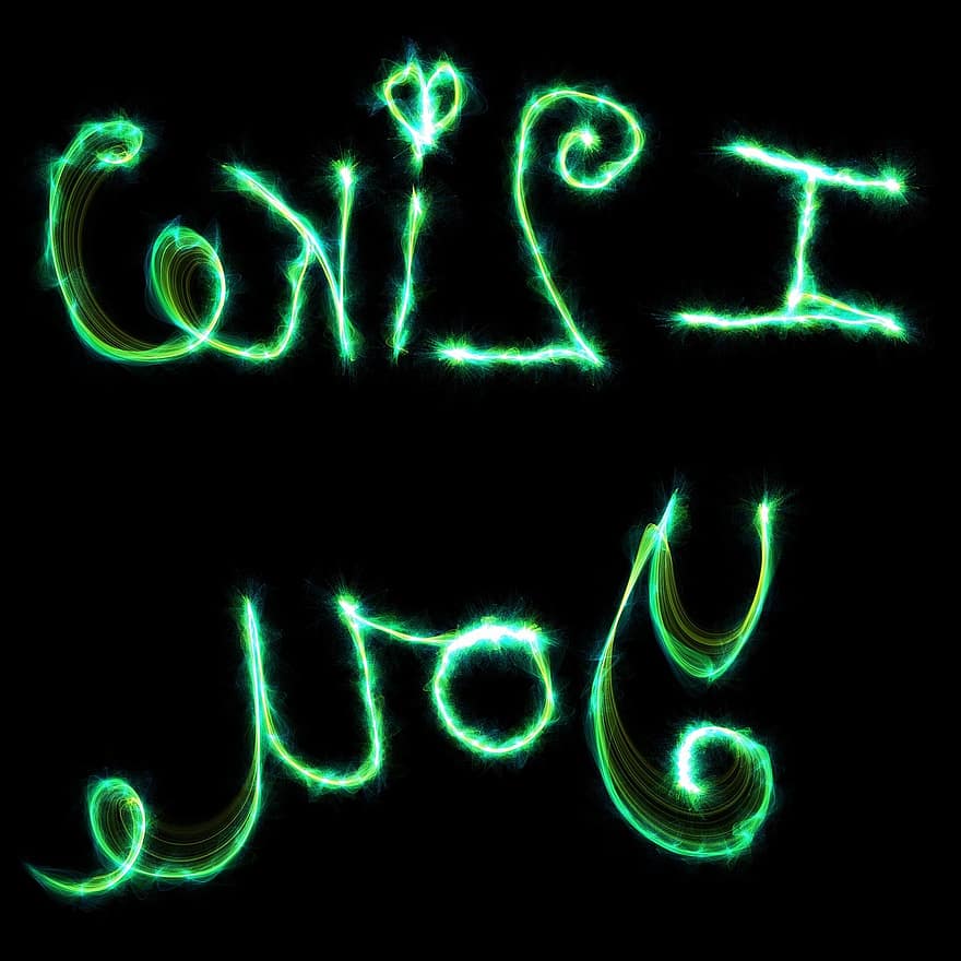 Black, Text, Font, Type, Typographic, Typography, Message, Expressions, Light, Glow, Doodle