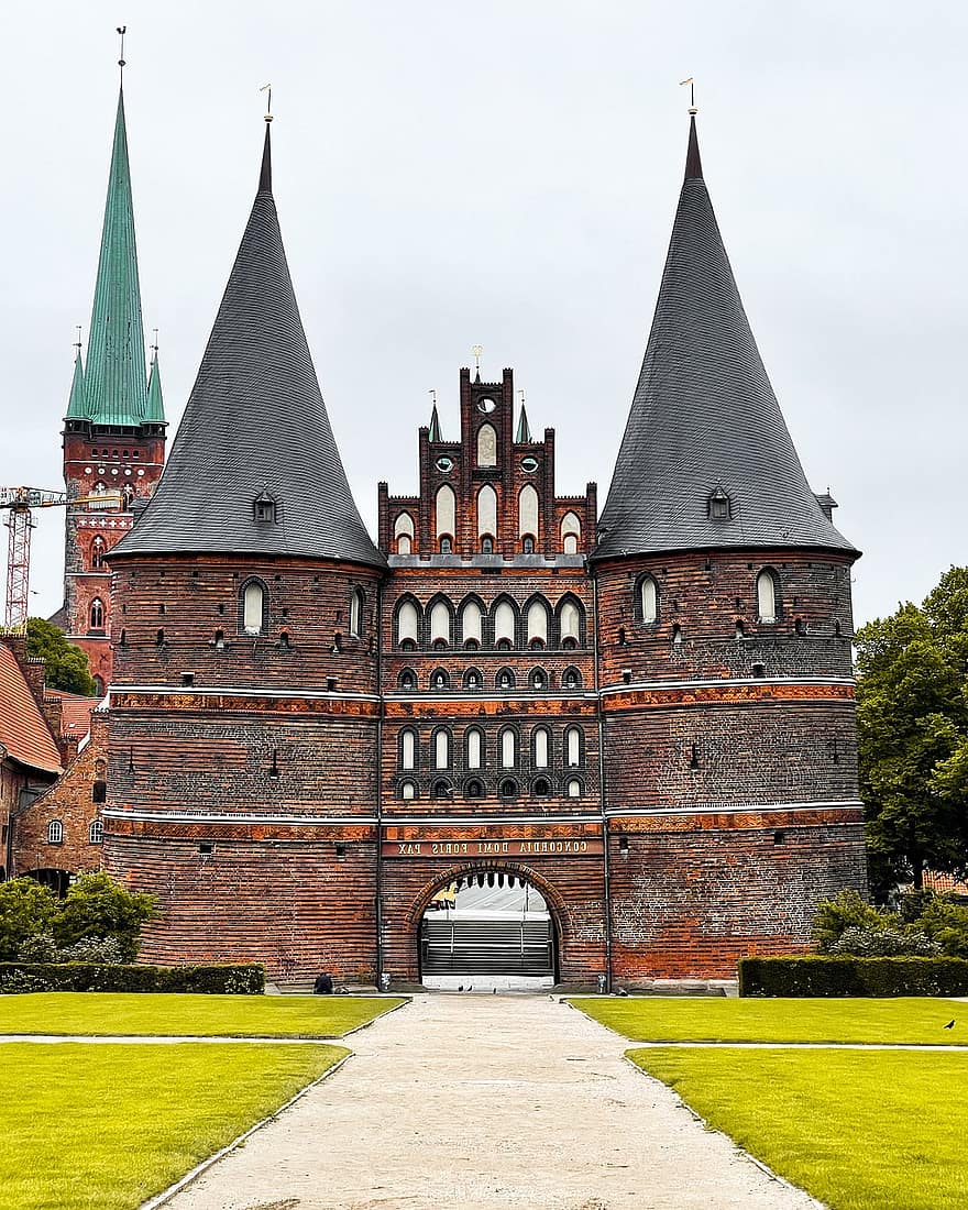 holstentor, edifici, referència, Lübeck, façana, arquitectura, porta de la ciutat, porta, estructura, històric, atracció turística