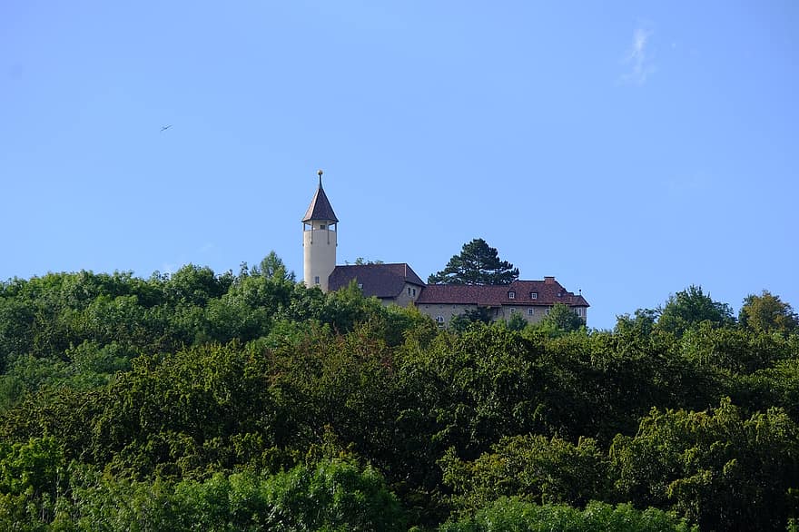 Zamek Teck, punkt orientacyjny, Góra, szczyt, zamek, historyczny, starożytny, stary, Alpy Szwabskie, piekarnik