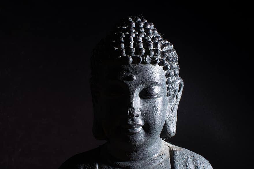 Buddha, szobor, fej, gautama buddha, kő buddha, lelkiség, vallás, buddhizmus