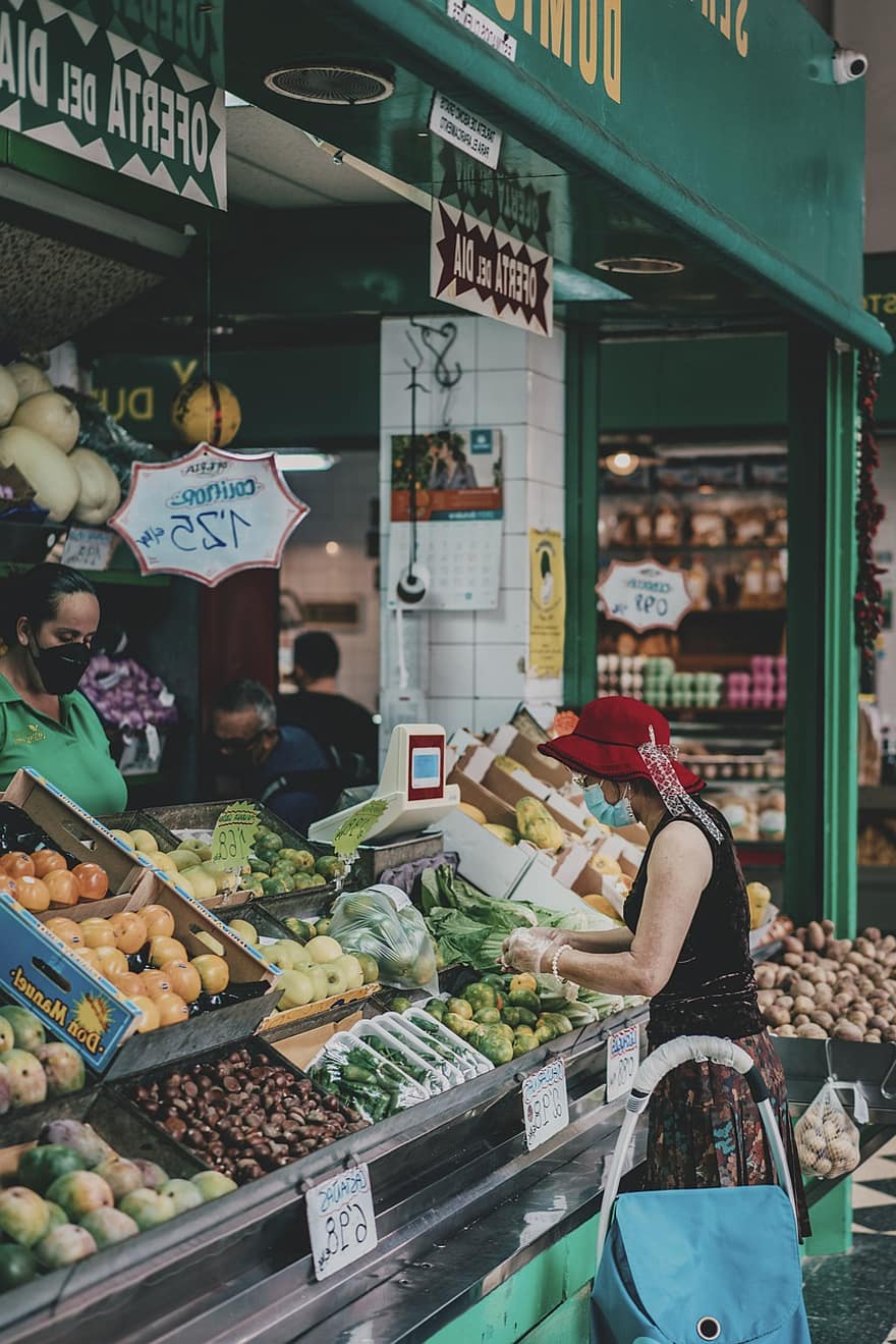 Market, Gran Canaria, Spain, Las Palmas, Fruits