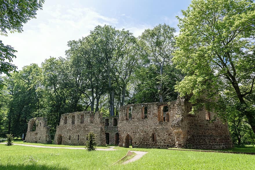 kloster, bygning, Nimschen, Grimma, historisk, Sachsen