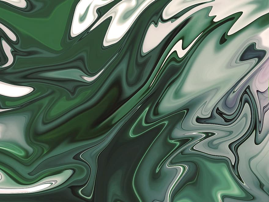 grön, marmor-, digital, abstrakt