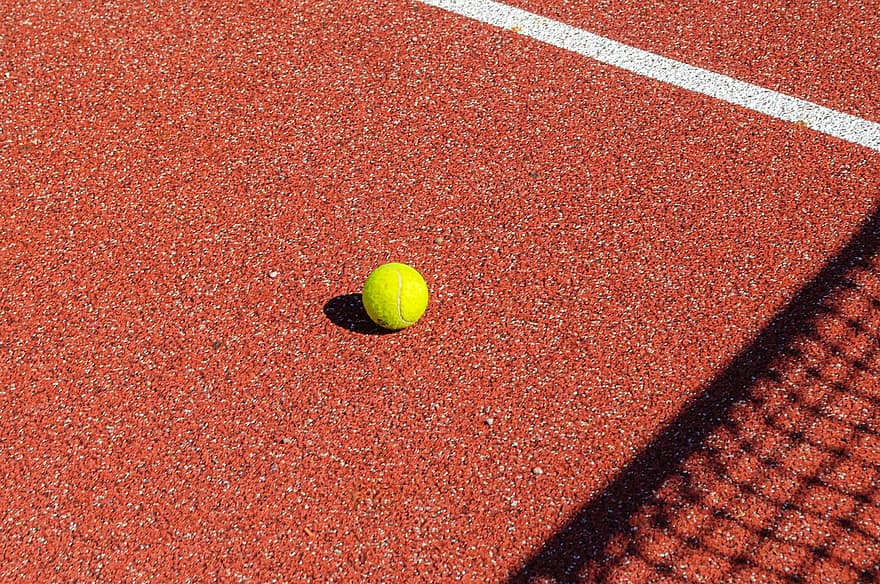 teniso aikštelė, teniso kamuoliukas, tenisas, Sportas, kamuolys, Iš arti, varzybos, konkurencinį sportą, įranga, fonas, veikla