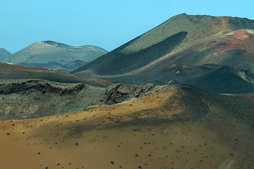 пустыня, природа, путешествовать, исследование, на открытом воздухе, вулканический, кратер, Lanzarote