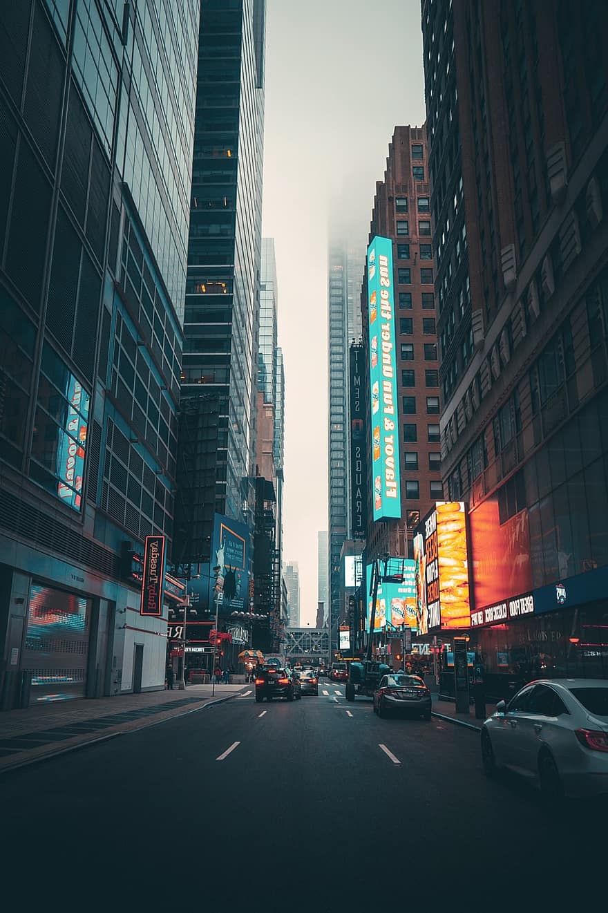 đường phố, giao thông, các tòa nhà, thành phố, Newyork, nyc, NY, thành phố Manhattan, cuộc sống thành thị, cao ốc văn phòng, ngành kiến ​​trúc