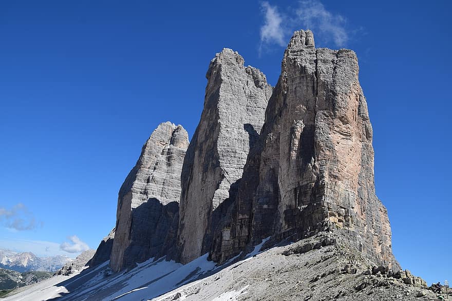 Dolomieten, berg-, landschap, alpine, Italië, top, natuur, rotsen