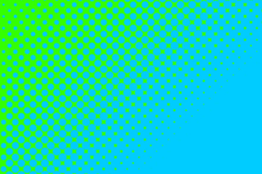 Hintergrund, Design, Blau, Punkte, Grün, Stil, Dekoration, Farbe