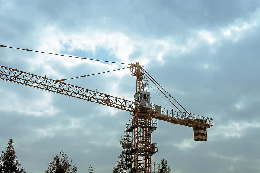 Tower Crane, Heavy Machinery, Construction, Infrastructure, Crane, Construction Site, Sky