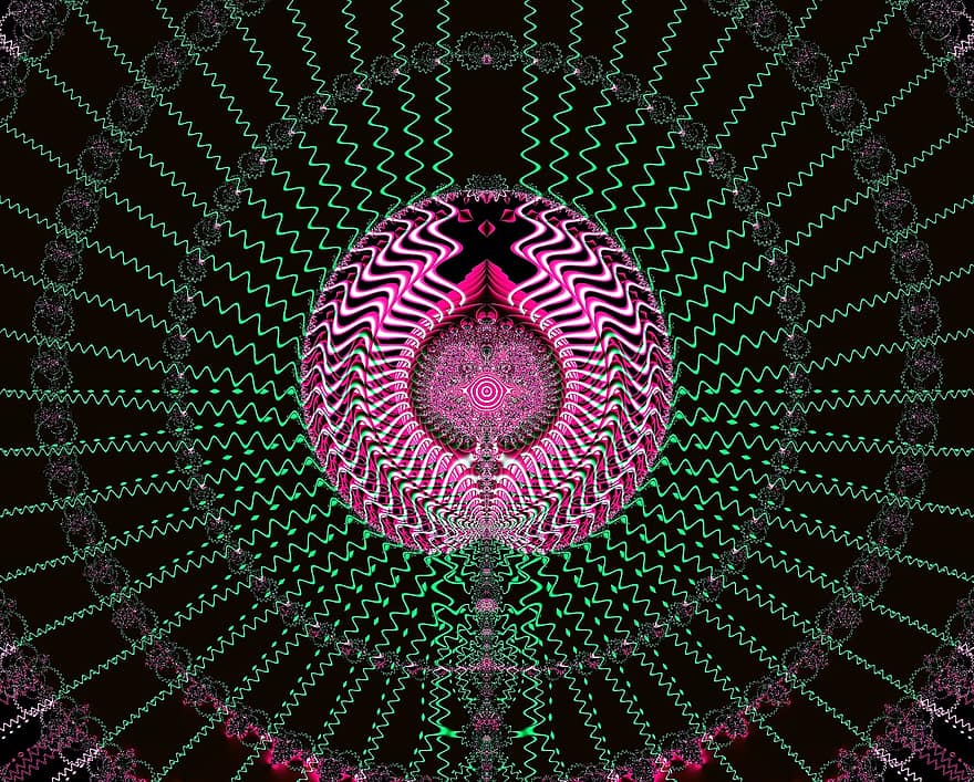fractal, Perinteinen fraktaali, hypnoottinen, psykedeelinen, meditaatio