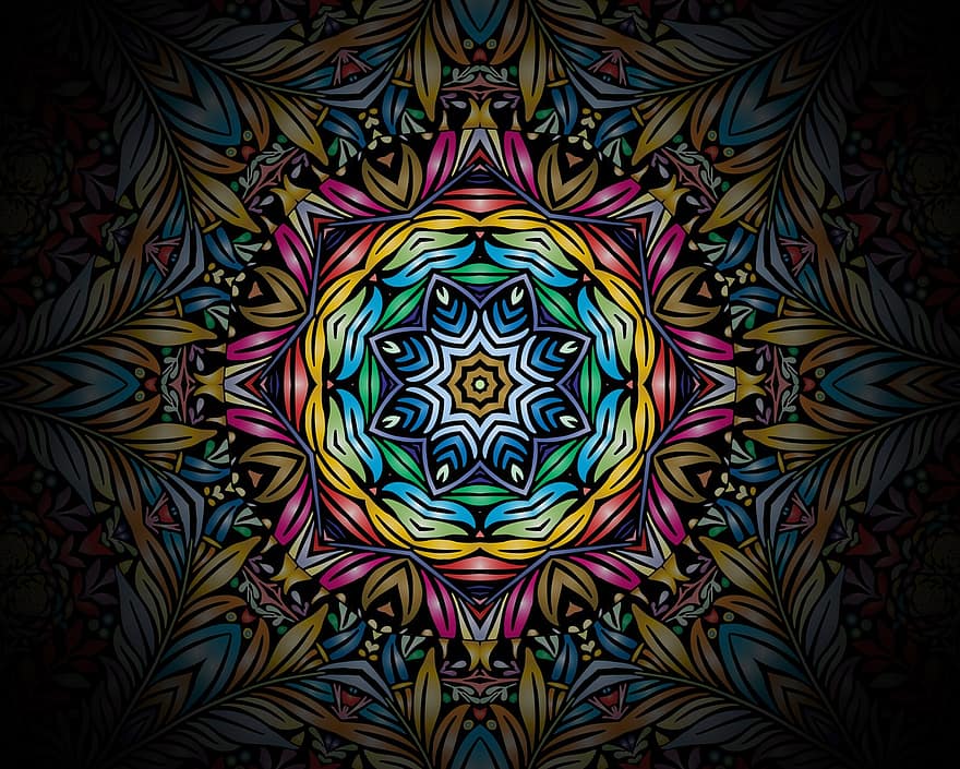 Mandala, Pattern, Background, Wallpaper, Rose Window, Rosette, Decor, Decorative, Symmetric, Art, Design
