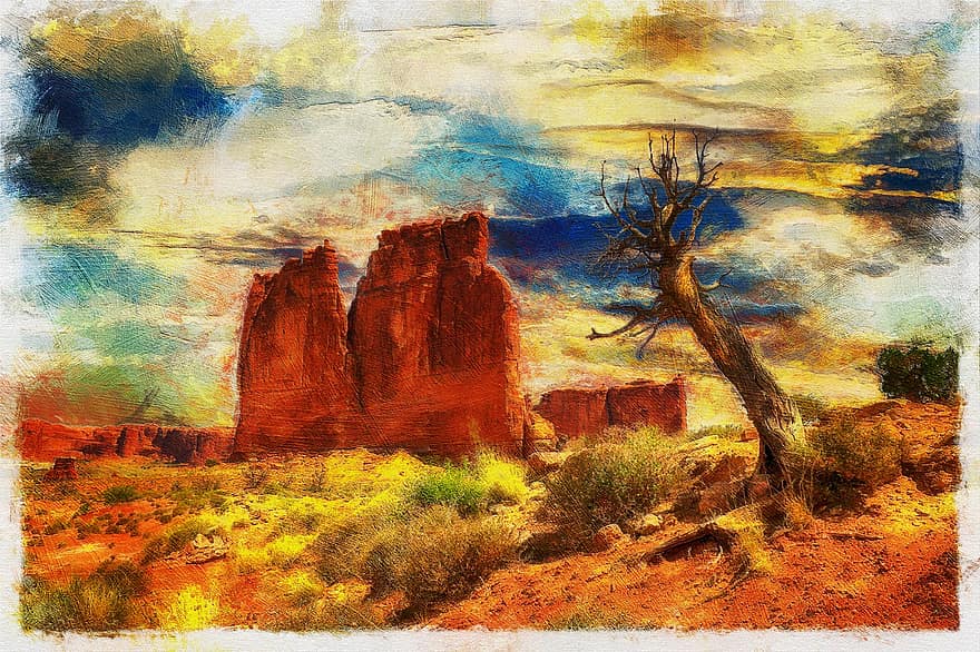 canyon bryce, EUA, canyon, bryce, nacional, parc, paisatge, rock, escènic, pintura