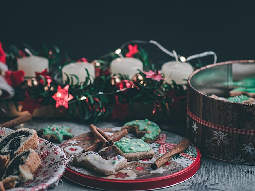 pepperkake, mat, jul, advent, brød, kake, kjeks, Valmuefrørull, matbit, dessert, søt