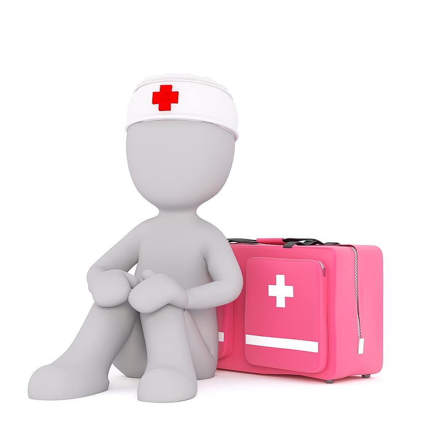 First Aid, White Male, 3d Model, Isolated, 3d, Model, Full Body, White, 3d Man, Doctor, Doctor On Call