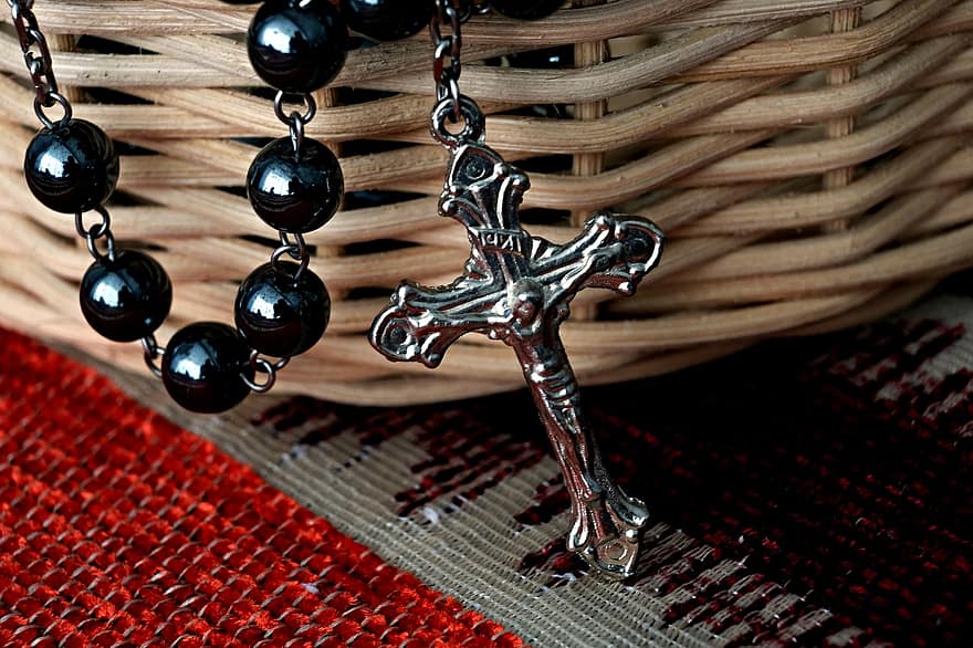 Rosary, Prayer Beads, christianity, religion, catholicism, cross, spirituality, rosary beads, cultures, god, chain