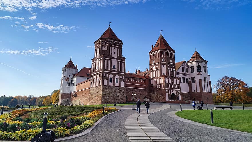 Complexul Castelului Mir, Bielorusia, castel, castel vechi, palat, Mir