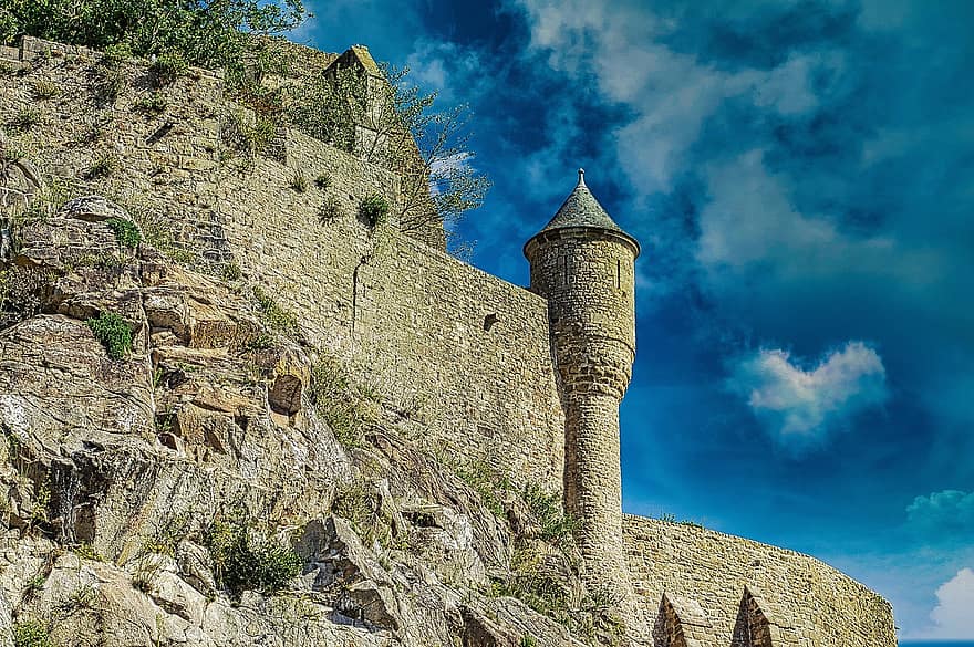 mont saint michel, abbazia, Normandia, sito del patrimonio mondiale, isola, paesaggio, Francia
