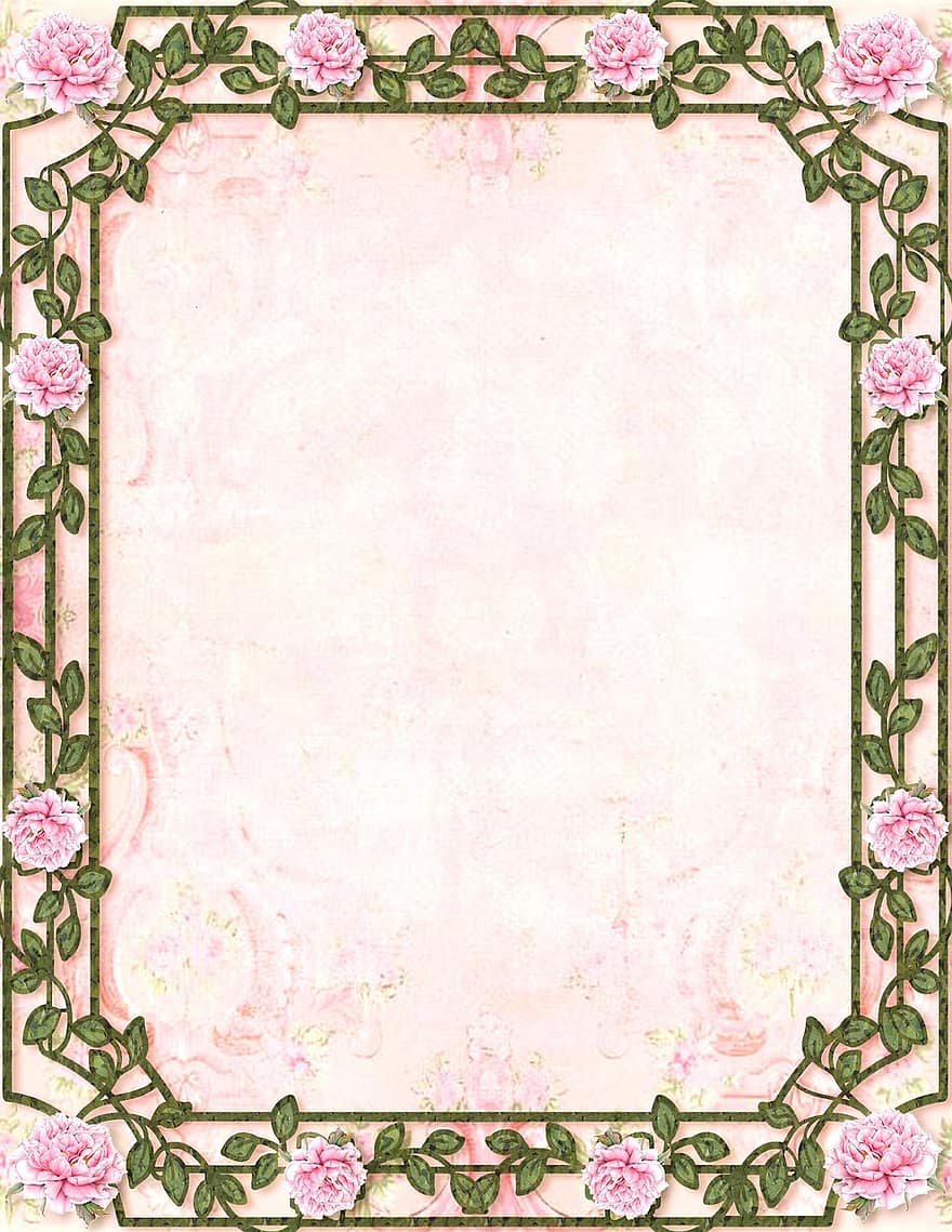 Shabby Chic, Country House, Vintage, Nostalgic, Romantic, Playful, Background, Decoration, Roses, Guestbook, Scrapbook