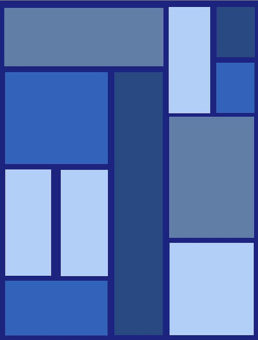 abstrakt, blå, lådor, design, mönster, kreativ, rader, geometrisk, samtida, Blue Creative