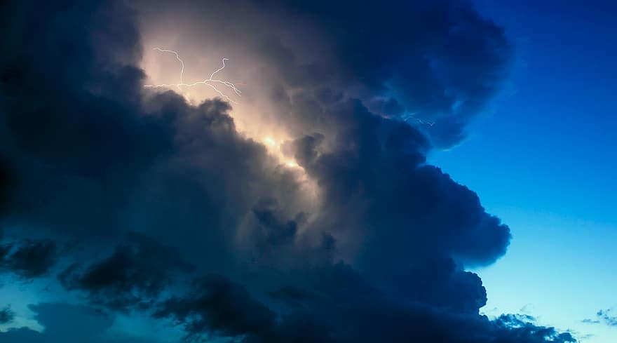 furtună, nori, cer, natură, vreme, Cloudscape, thundercloud