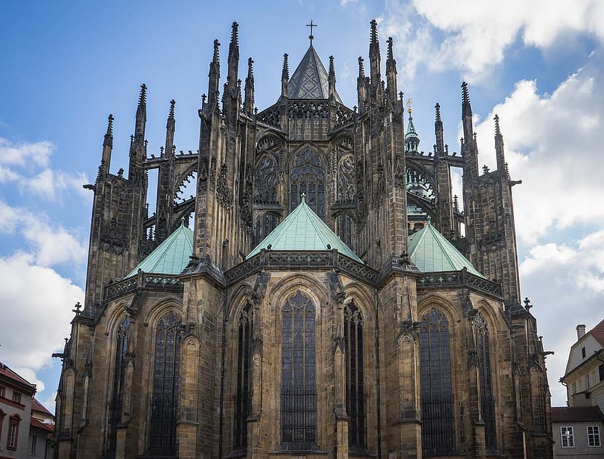 Prahoje, st vitus katedra, katedra, Čekijos Respublika, Europa, sostinė, praha, bokštas, pastatas, architektūra, bažnyčia