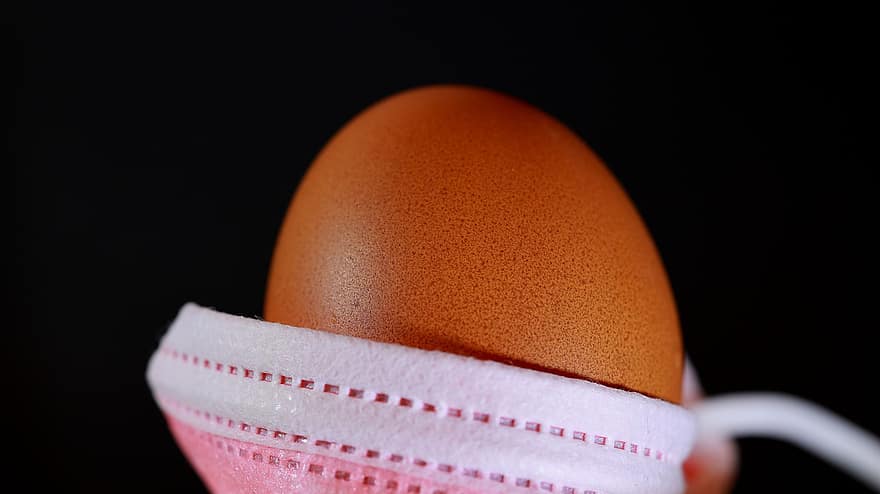 jajko, Maska jako podgrzewacz do jajek, jaja cieplejsze, Maska Operacyjna, trzymaj się ciepło