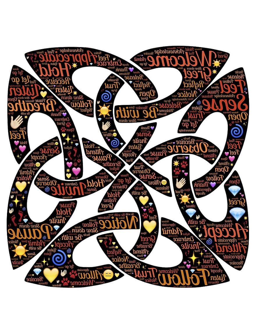 Celtic, Knot, Design, Weave, Interweave, Symbol, Tribal, Being, Human, Shape, Decorative