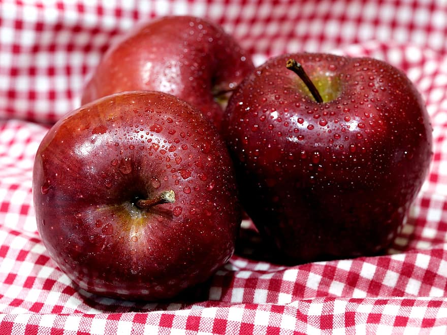 frugt, æble, organisk, høst, frisk, mad, efterår, sæson-, vitamin