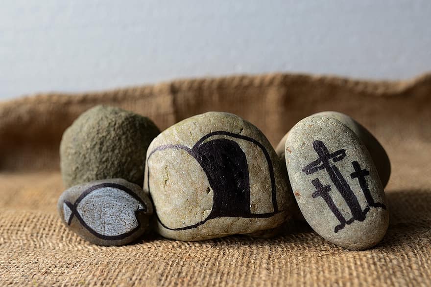 Pasqua, passione, fede, cristianesimo, pietre, simbolo