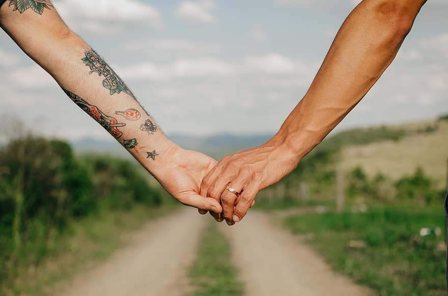 Lovers, Holding Hands, Outdoors, Lgbt, Nature, Pride, Lgbtqia, Love, Love Is Love, togetherness, human hand