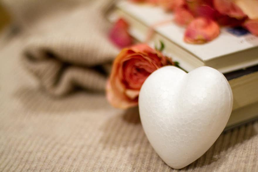 обичам, Свети Валентин, роза, сърце, подарък, романтика, едър план, цвете, във формата на сърце, свежест, венчелистче