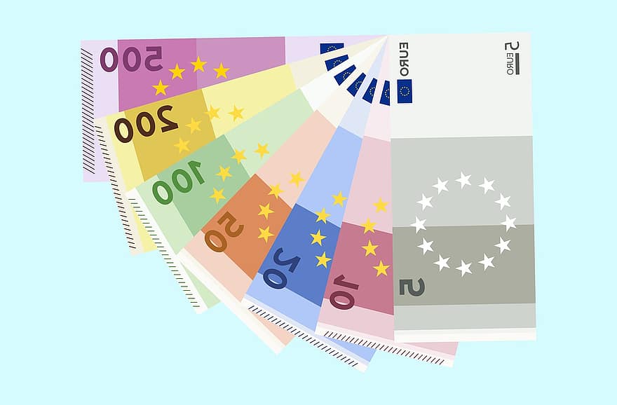pengar, euro, valuta, kontanter, sedel, finansiera, rikedom, donation, företag, sedlar, Framgång