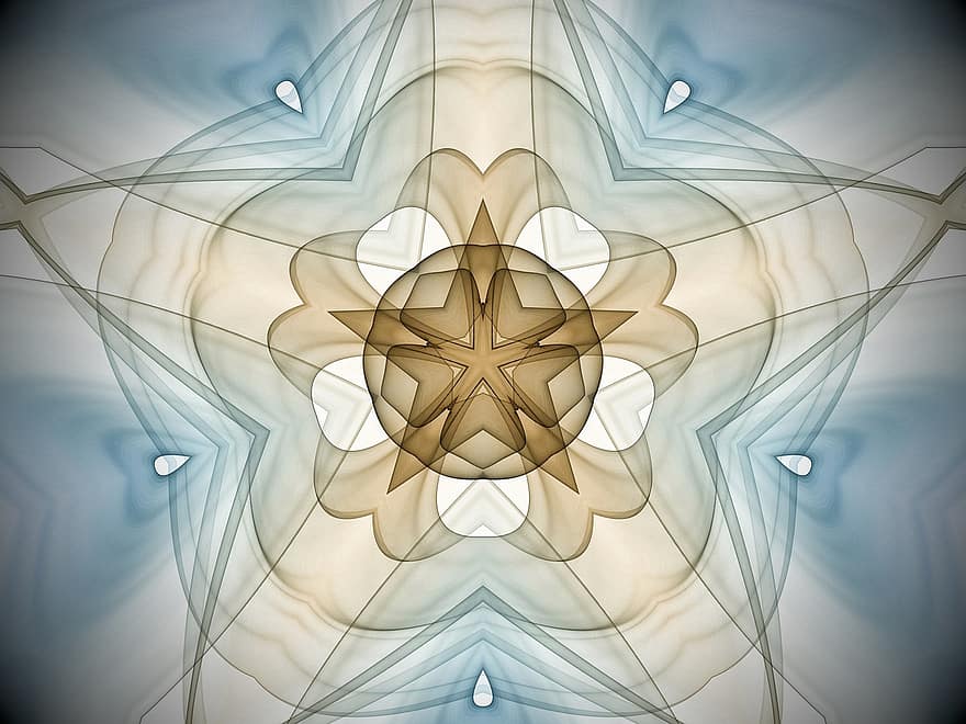 Rosette, Mandala, Kaleidoskop, Blumenhintergrund, Tapete, Hintergrund, Dekor, symmetrisch, Textur, Grafik