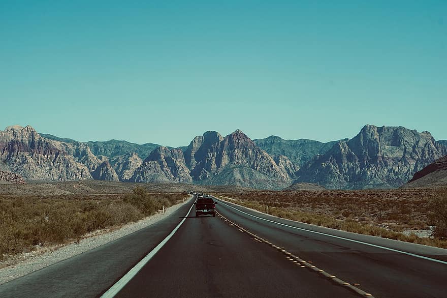 la carretera, coche, viaje, Desierto, montaña, autopista, paisaje, naturaleza, dom, dirección, al aire libre