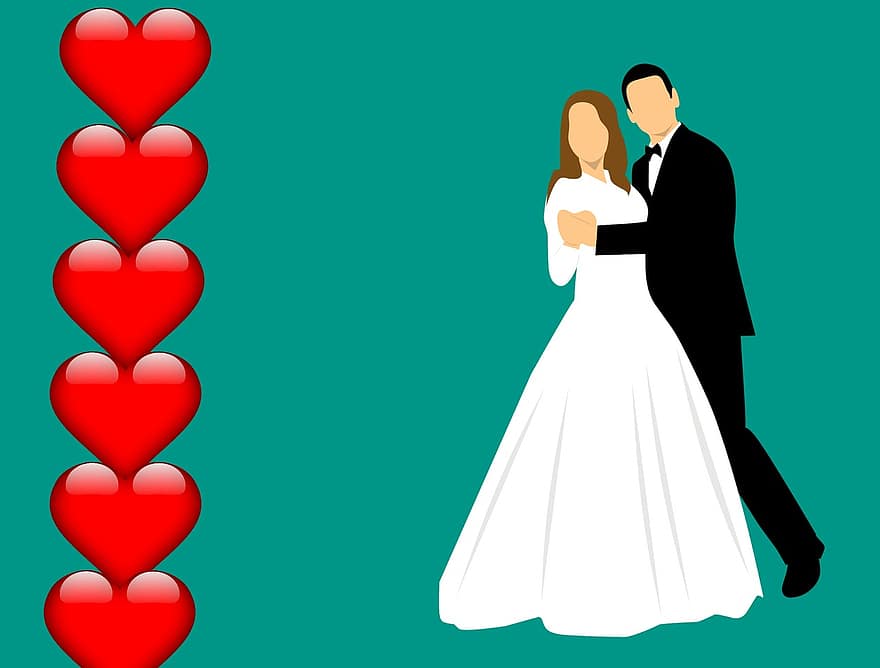 Ehe, Hochzeit, Hintergrund, Herzen, Valentinstag, Tag, Liebe, Herz Hintergrund, rot, Dekoration, Romantik